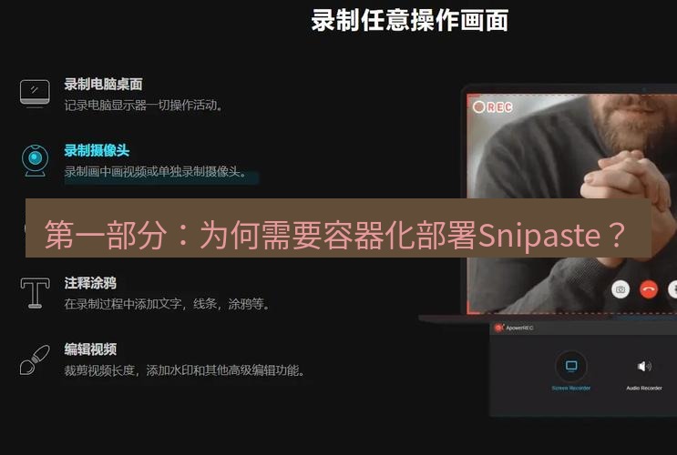 截图软件 第一部分：为何需要容器化部署Snipaste？