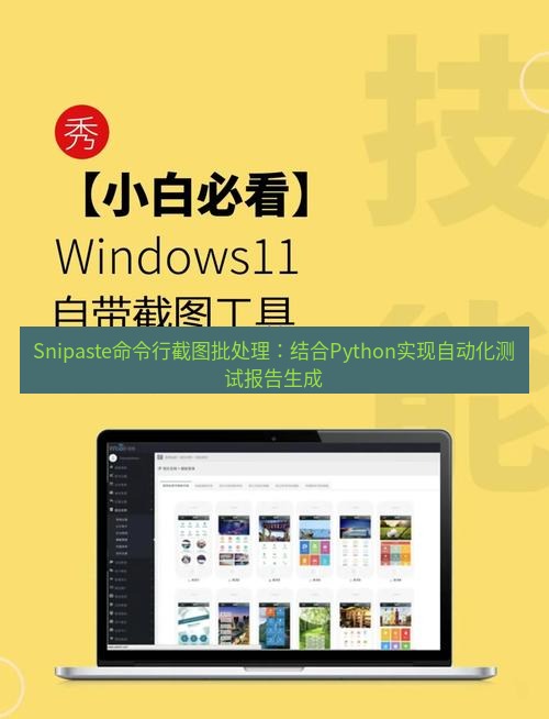 截图软件 Snipaste命令行截图批处理：结合Python实现自动化测试报告生成
