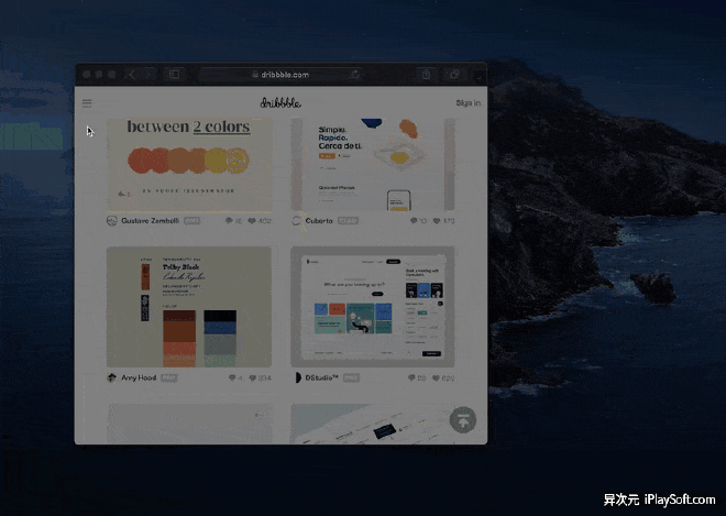 CleanShot X滚动截图界面