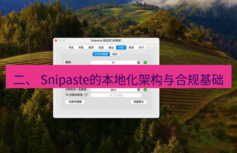 snipaste 二、 Snipaste的本地化架构与合规基础