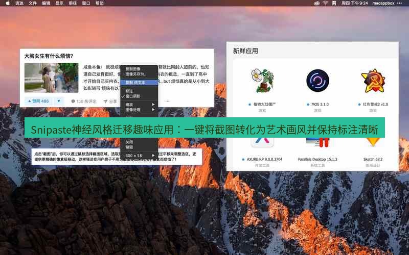 snipaste Snipaste神经风格迁移趣味应用：一键将截图转化为艺术画风并保持标注清晰