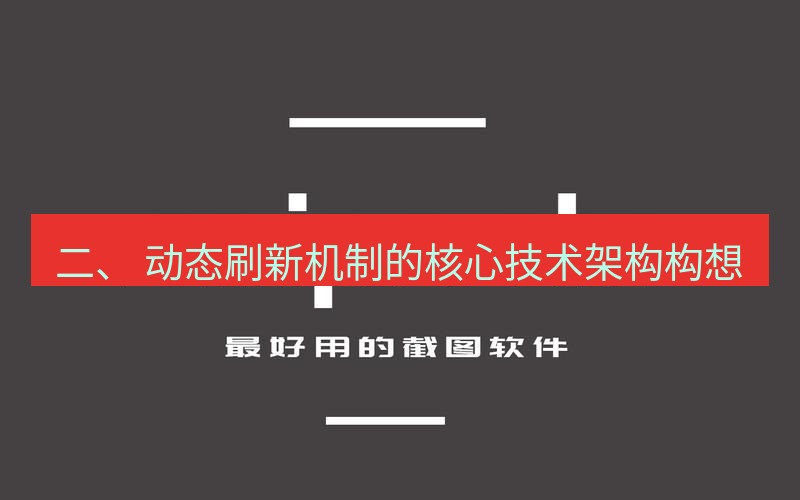 snipaste 二、 动态刷新机制的核心技术架构构想