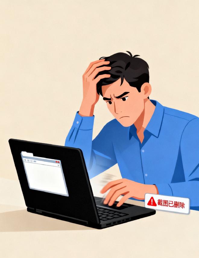 误删截图焦虑场景示意图