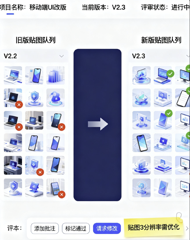 项目版本-评审流程界面