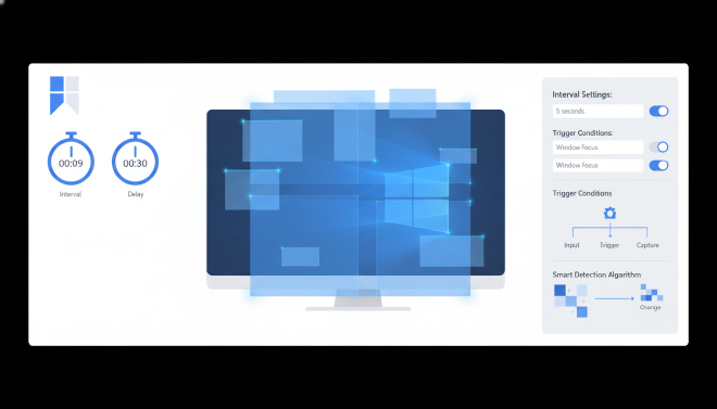 定时截图与区域监控功能界面