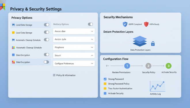 隐私保护设置与安全机制可视化