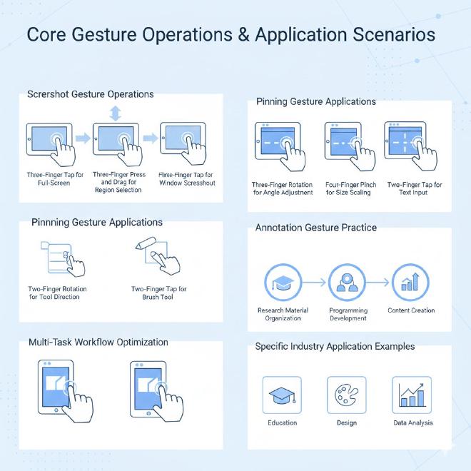 核心手势操作与应用场景